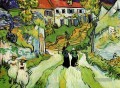 Dorf Straße und Schritte in Auvers mit Zahlen Vincent van Gogh